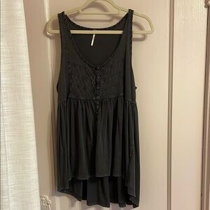 Free People Dark GrayTank Top